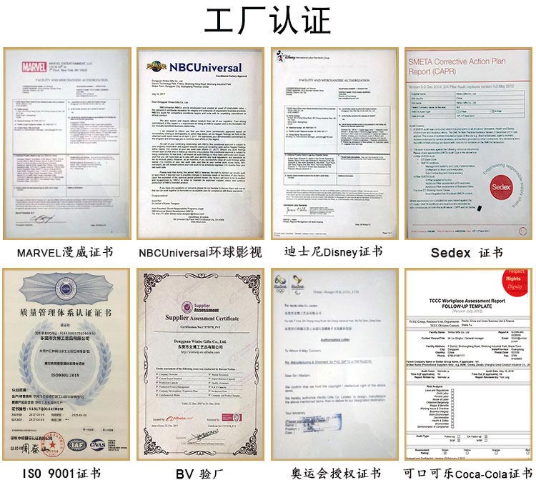 鑰匙扣驗(yàn)廠認(rèn)證證書